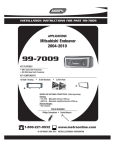 Metra Electronics 99-7009 User's Manual