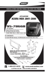 Metra Electronics 95-7866B User's Manual