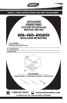 Metra Electronics 88-00-2020 User's Manual