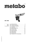 METABO WS 7400 User's Manual