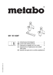 METABO Cutter Knife Setting Device 091 101 6397 User's Manual