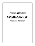 Mesa/Boogie Walk About Bass Amplifier User's Manual