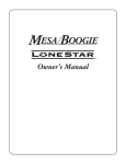 Mesa/Boogie LoneStar Amplifier User's Manual