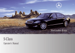 Mercedes Benz 2009 S-Class User's Manual