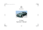Mercedes Benz 2002 E 320 User's Manual