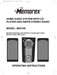 Memorex MX4100 User's Manual