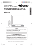 Memorex MT2274A User's Manual