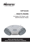 Memorex MP3228 User's Manual