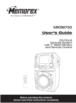 Memorex MKS8730 User's Manual