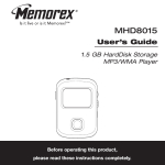 Memorex MHD8015 User's Manual