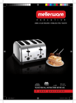 Mellerware Toaster 24404 User's Manual