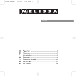 Melissa 643-019 User's Manual