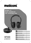 MELICONI HP300 User's Manual