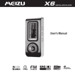 Meizu Electronic Technology X6 User's Manual