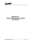 MegaVision Network Management System User's Manual