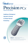 MediSense PCx User's Manual