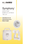 Medela BREASTPUMP Symphony User's Manual