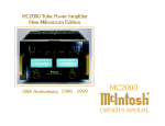 McIntosh MC-2000 User's Manual