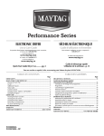 Maytag W10260034A User's Manual