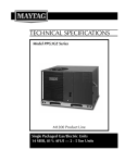 Maytag PPG3GE Technical Literature