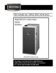 Maytag PGC2TC Technical Literature