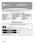 Maytag MSD2254VEW User's Manual