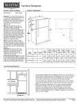 Maytag MRT318FZDM Dimension Guide