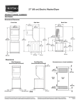 Maytag MGT3800XW Dimension Guide