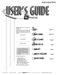 Maytag MGC5430 User's Manual