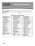Maytag MBF1953DEM Use & Care Manual