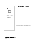 Maytag WM277B User's Manual
