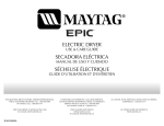 Maytag Epic W10139629A User's Manual