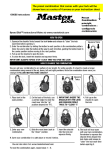 Master Lock Masterlock 1500HD User's Manual