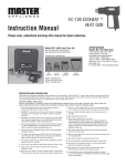 Master Appliance 100-K User's Manual
