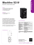 Martin Audio Blackline S218+ User's Manual