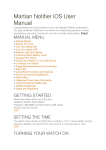 Martian Watches Notifier - iOS User's Manual