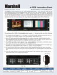 Marshall electronic V-R53P User's Manual