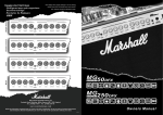 Marshall Amplification MG250DFX User's Manual