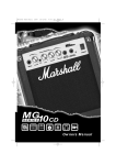 Marshall Amplification MG10CD User's Manual