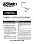 Marley Engineered Products Radiant Heater User's Manual