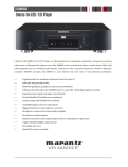 Marantz SA8003 User's Manual