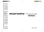 Marantz mm8003 User's Manual