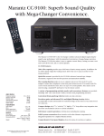 Marantz CC-9100 User's Manual