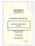 Manley Labs MM/MC GRAMOPHONE CARTRIDGE PREAMPLIFIER User's Manual