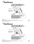 Manitowoc Ice 6007 User's Manual