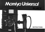 Mamiya Universal Instruction Manual