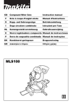 Makita Saw MLS100 User's Manual