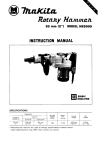 Makita HR5000 User's Manual