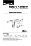 Makita HR4500C User's Manual