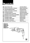Makita HP2070 User's Manual